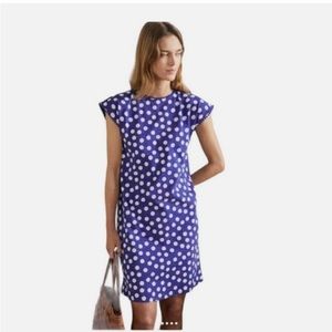 Boden Blue Polka Dot T-shirt Dress Size 2R Like New, Only worn once!